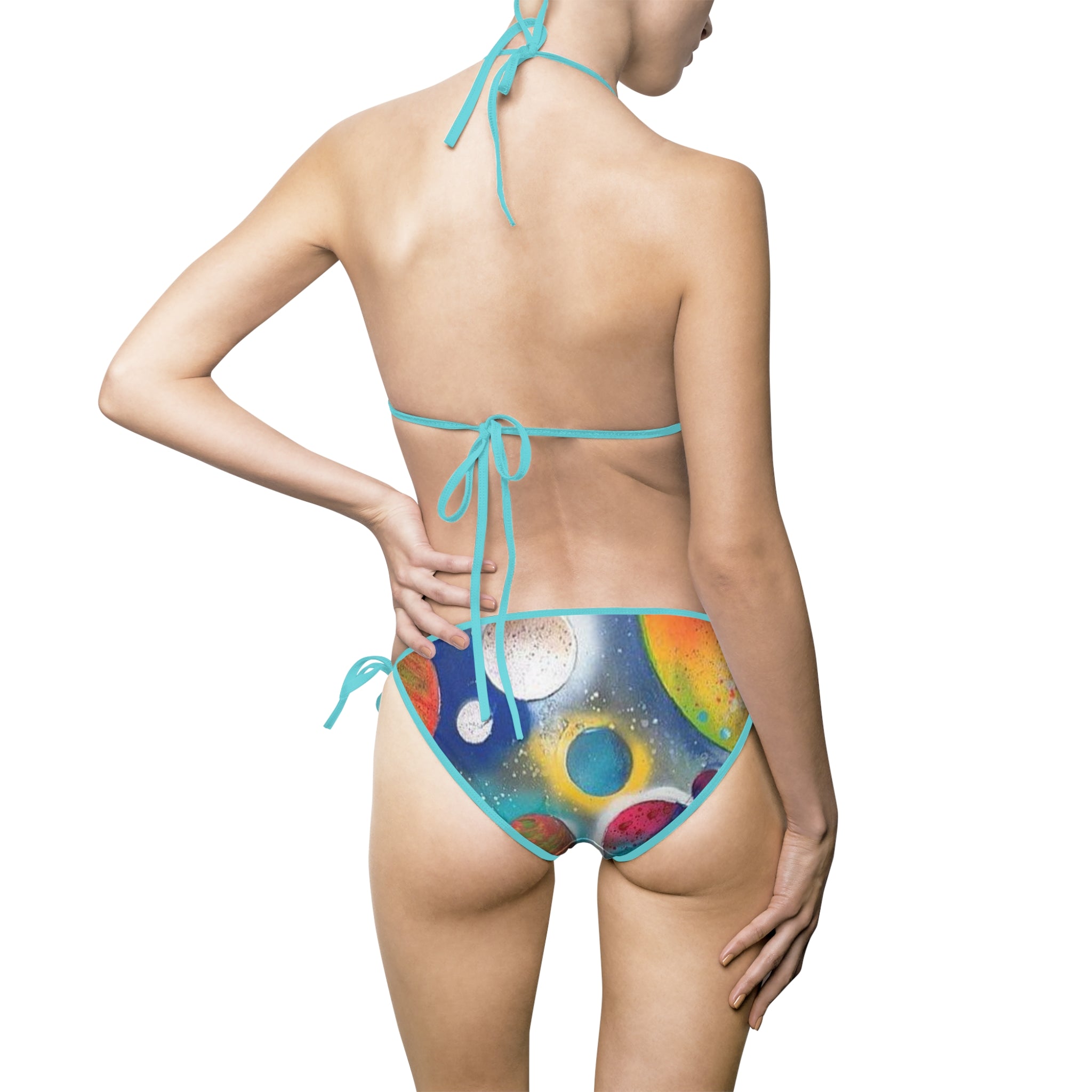 Galaxy Planets Bikini Swimsuit Set