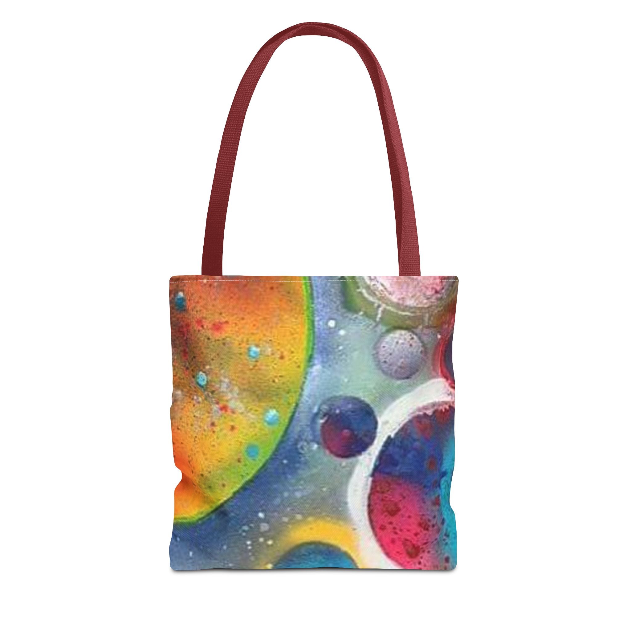 Cosmic Planets Tote Bag — Colorful Space Galaxy All-Over Print