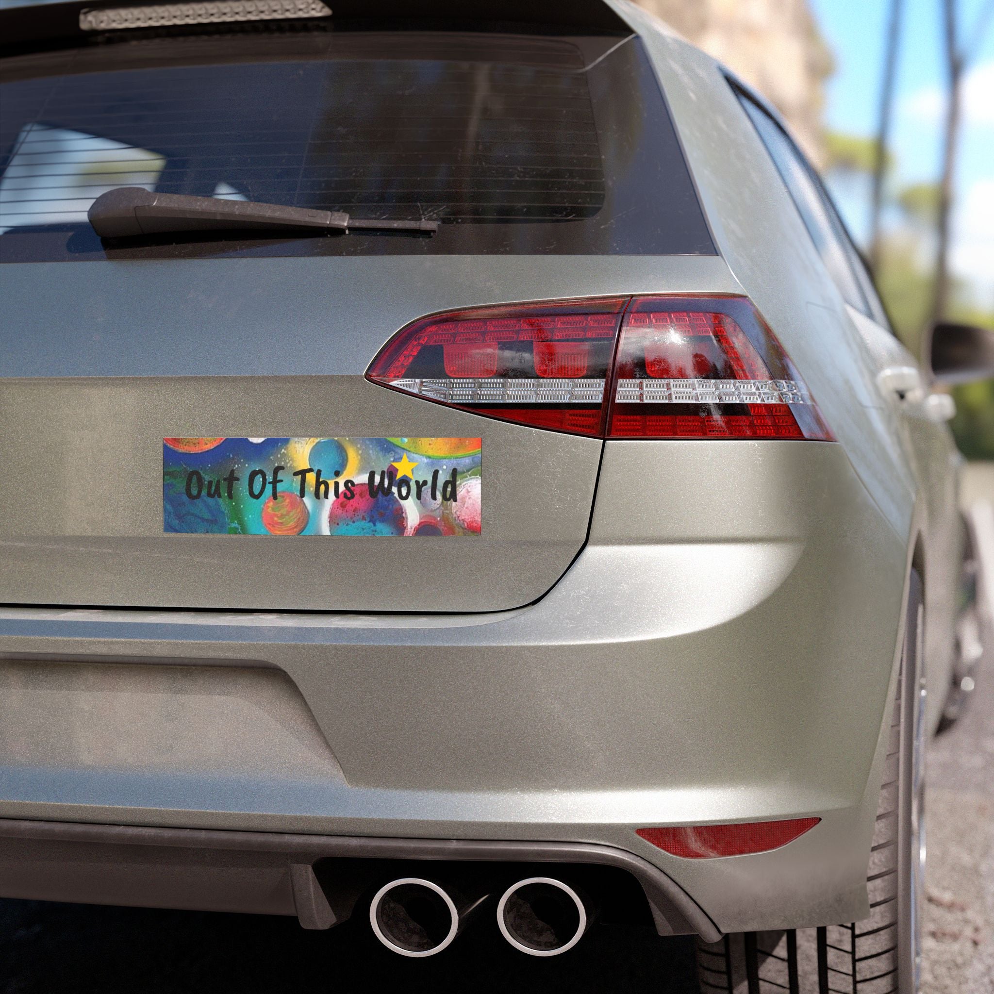 Galaxy Planets "Out of This World" Car Magnet
