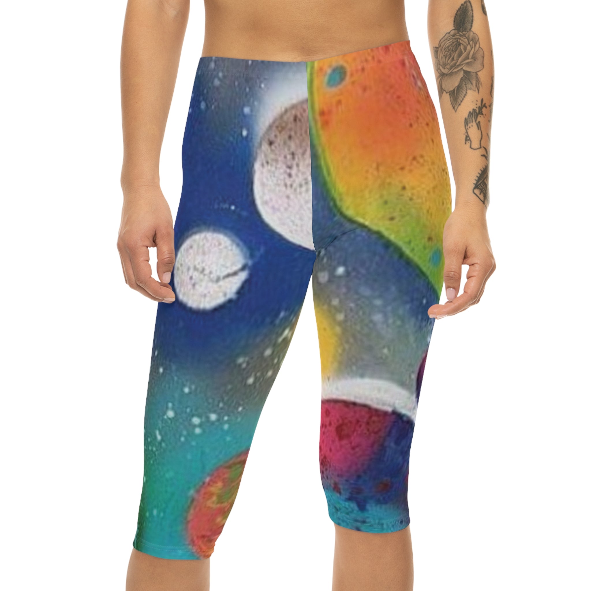 Galaxy Planets Capri Leggings