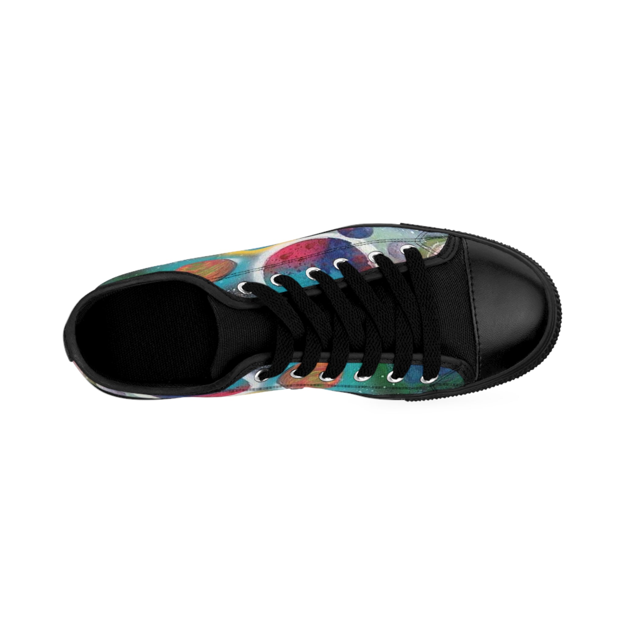 Galaxy Planets Women's Low-Top Sneakers