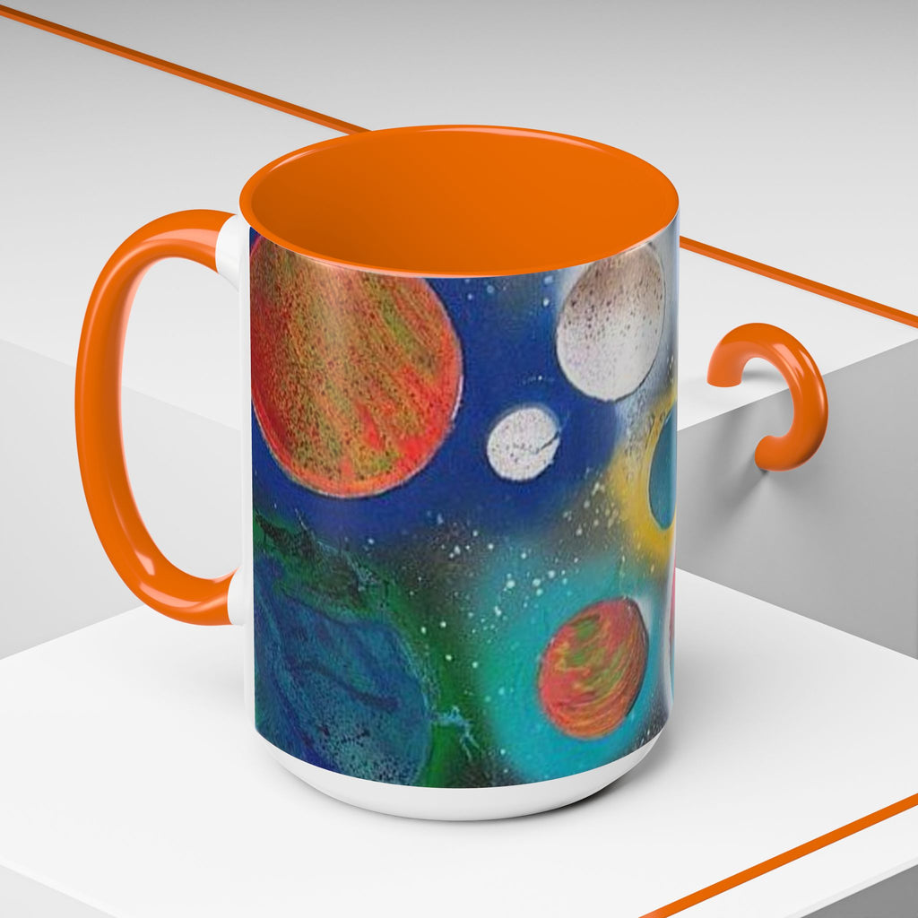 Galaxy Planets Accent Coffee Mug (11/15oz)