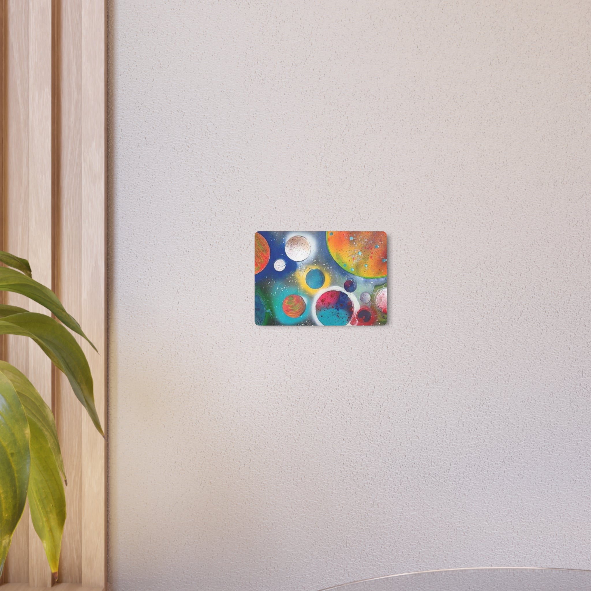 Galaxy Planets Metal Art Sign