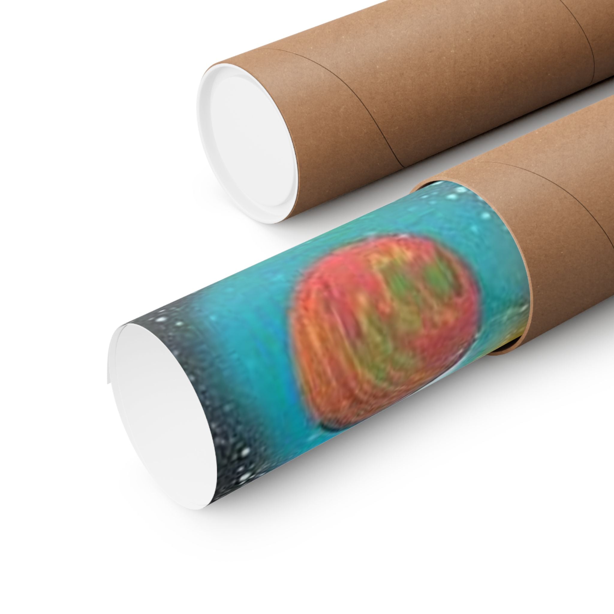 Galaxy Planets Print Matte Vertical Poster