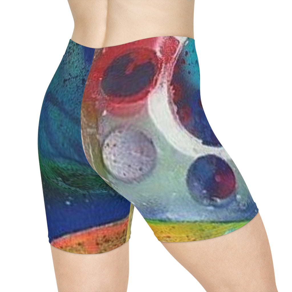 Galaxy Planets Women's Biker Shorts