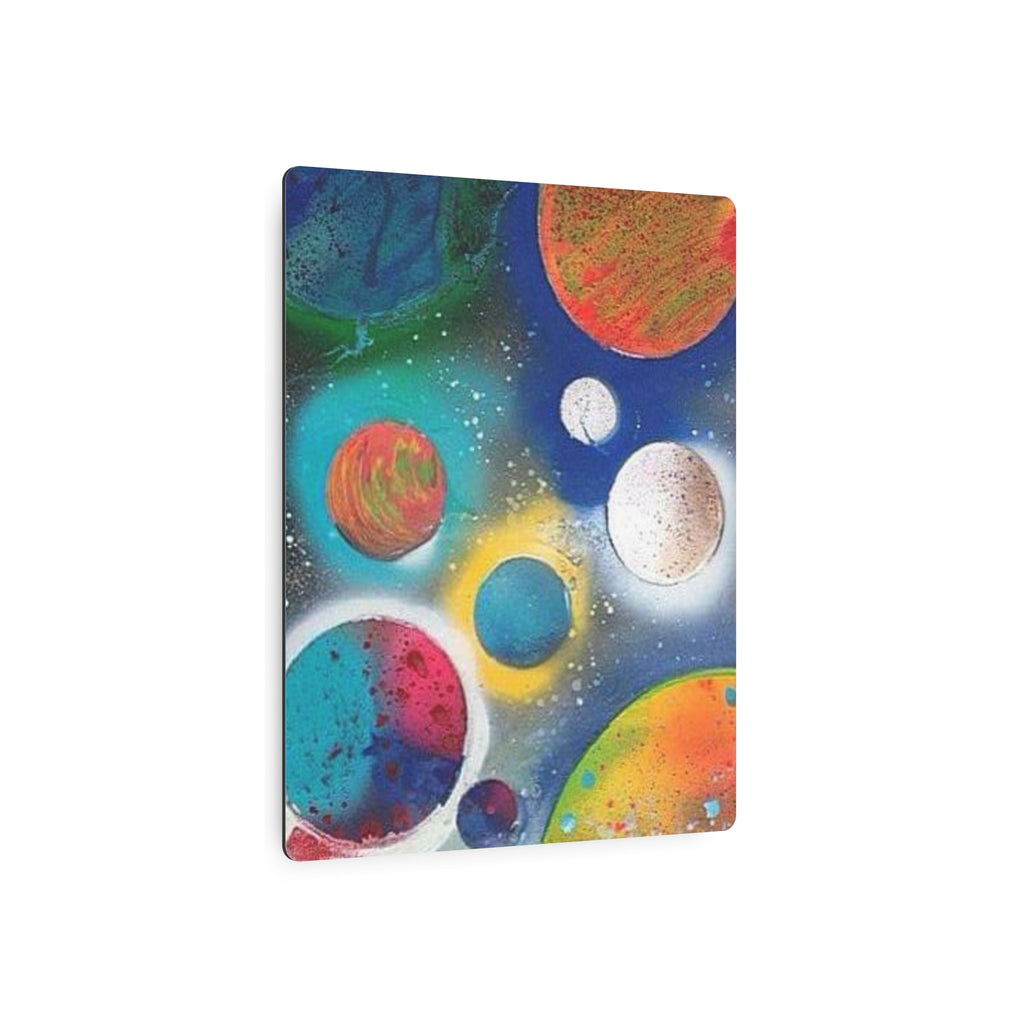 Galaxy Planets Metal Art Sign