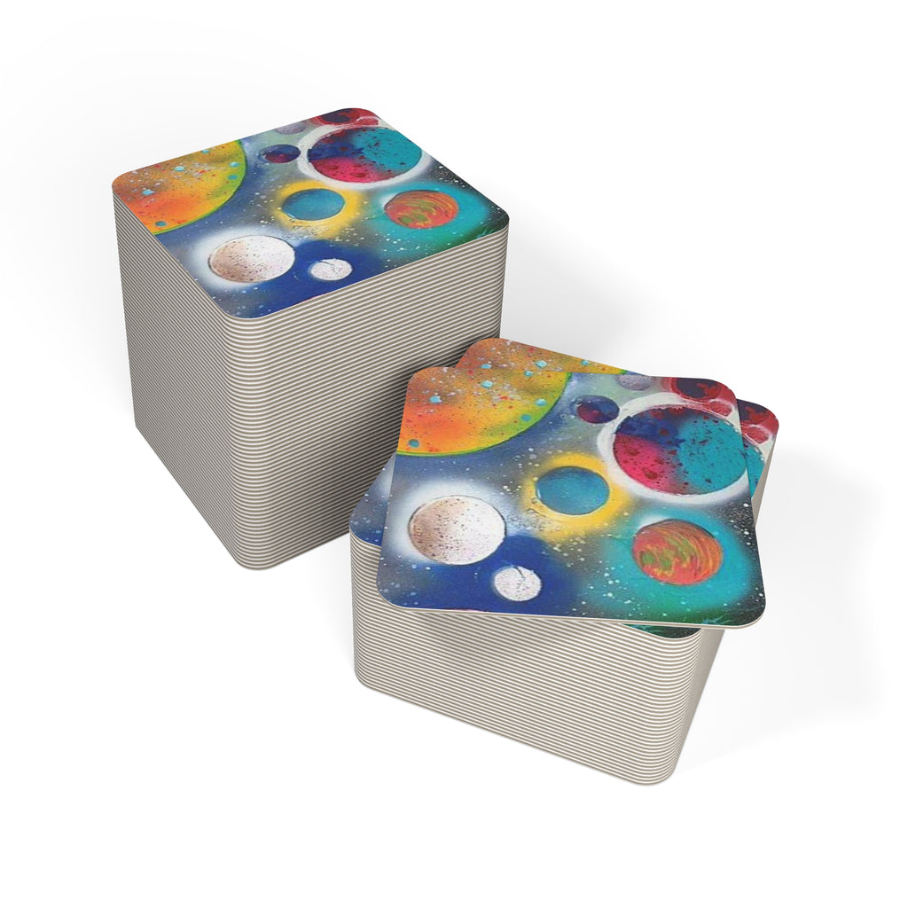 Galaxy Planets Drink Coasters Set (50/100 pcs)