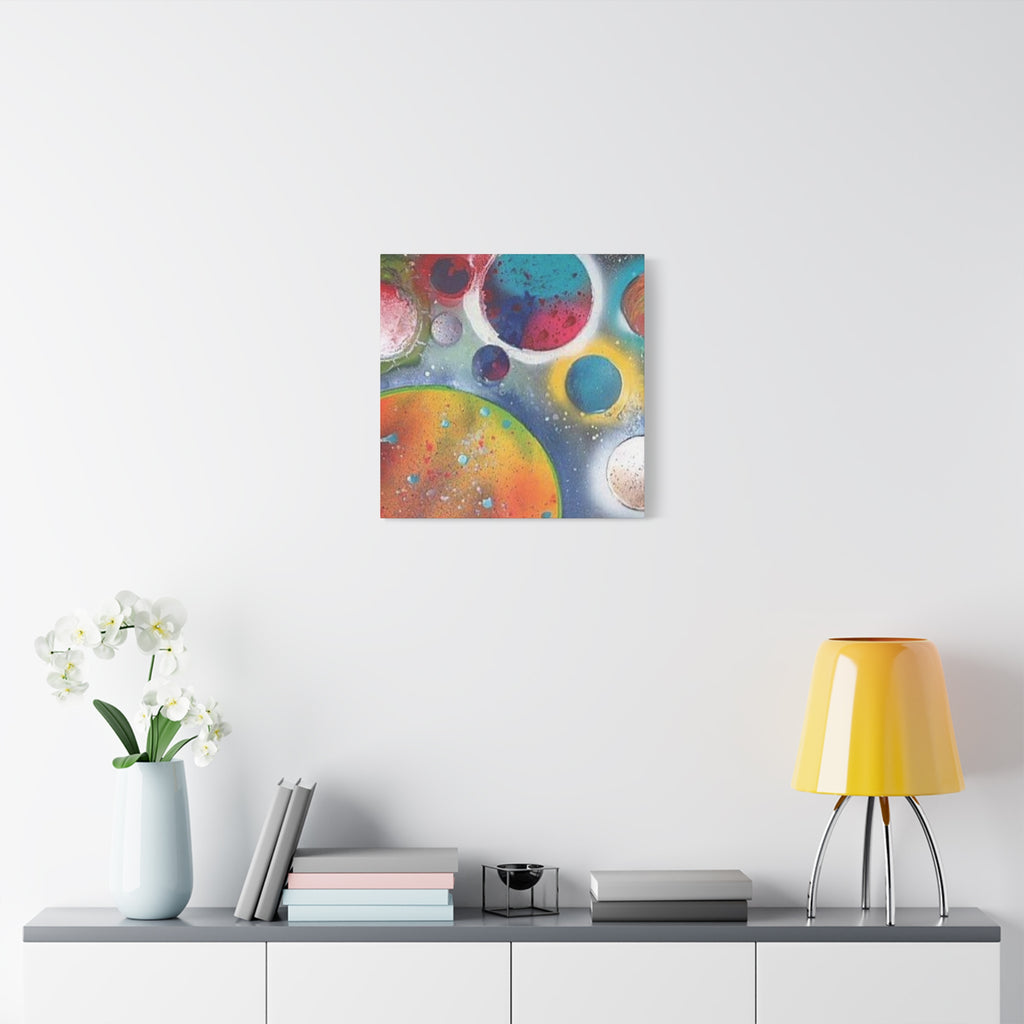 Galaxy Planets Art Print Matte Canvas