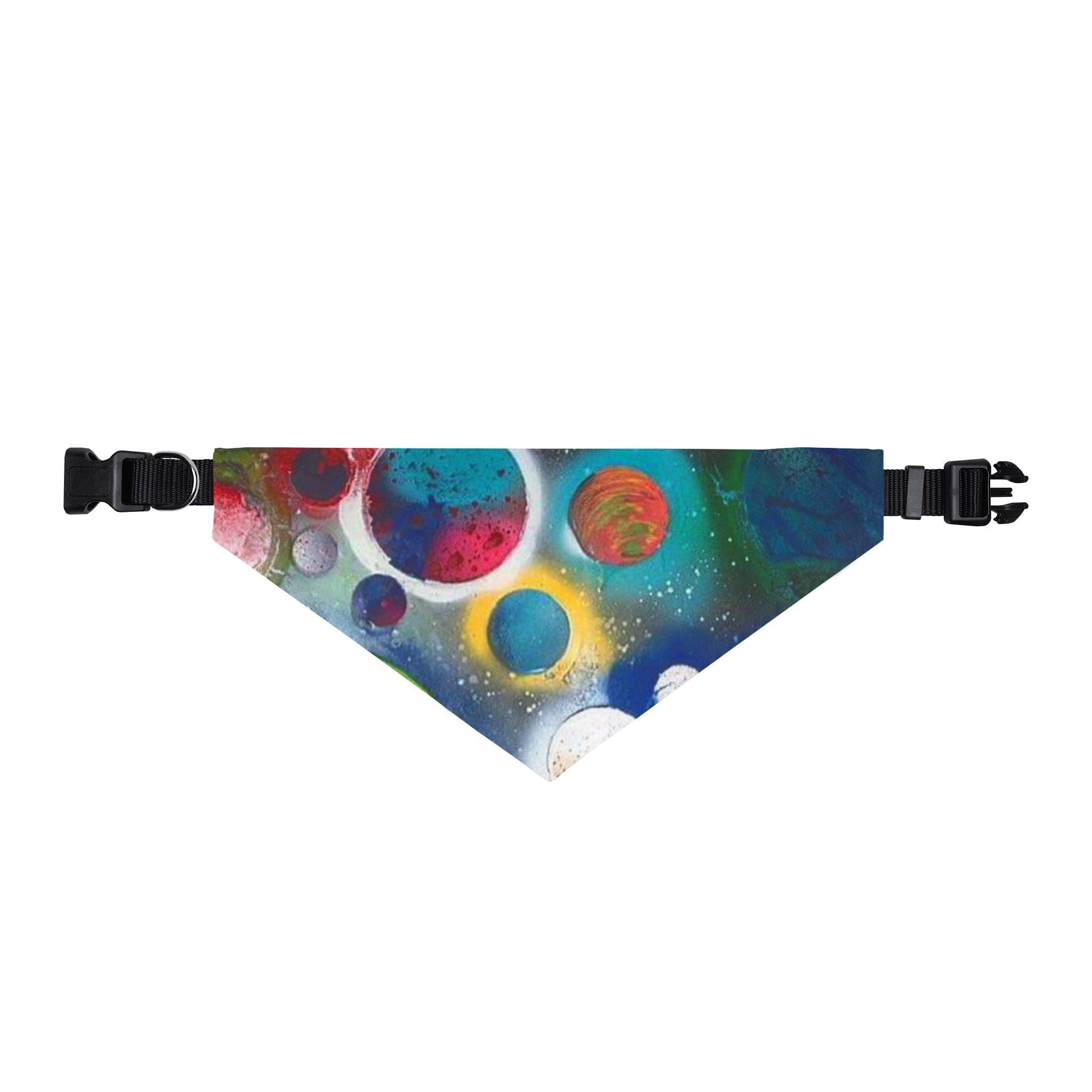 Galaxy Planets Clip-On Pet Bandana