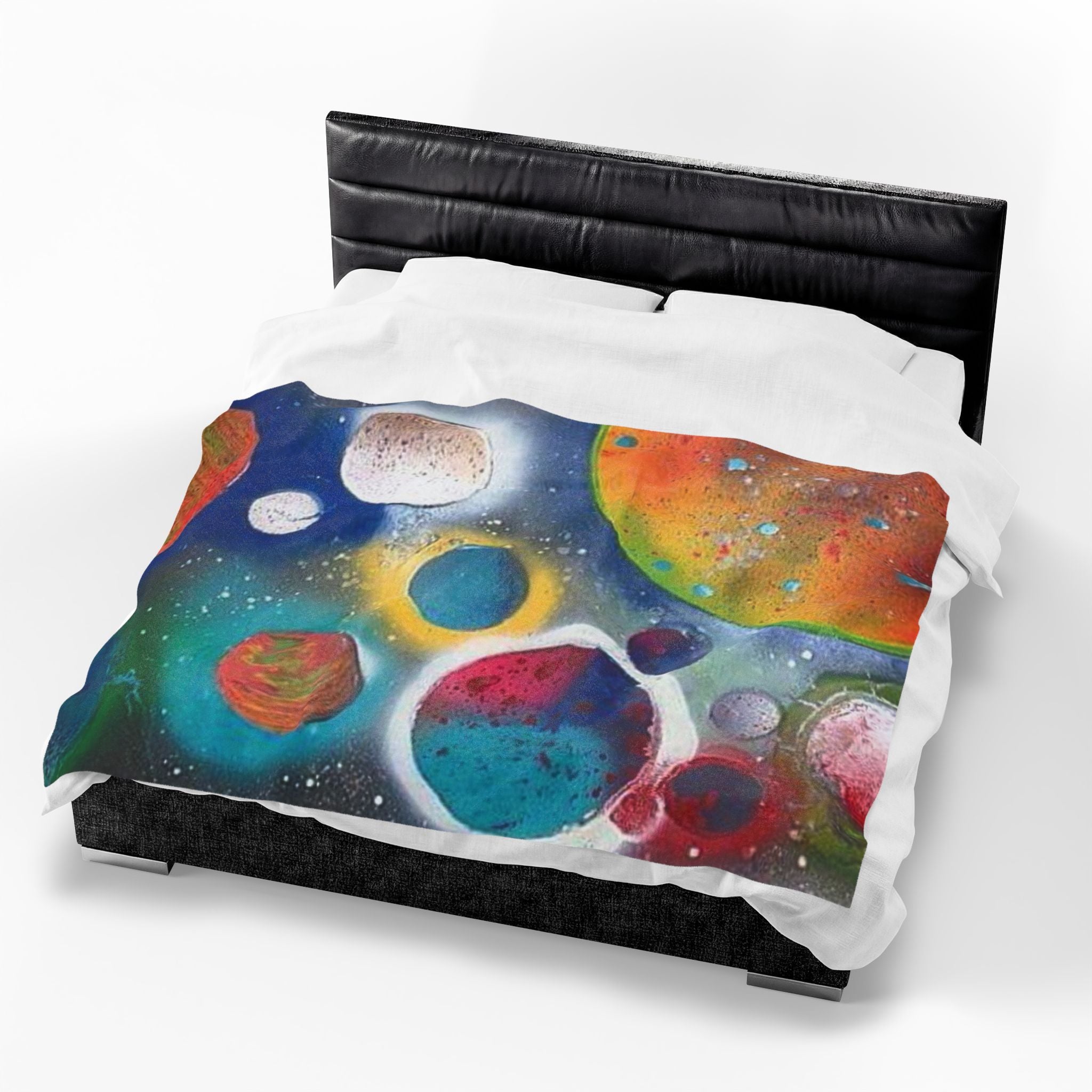 Galaxy Planets Plush Blanket