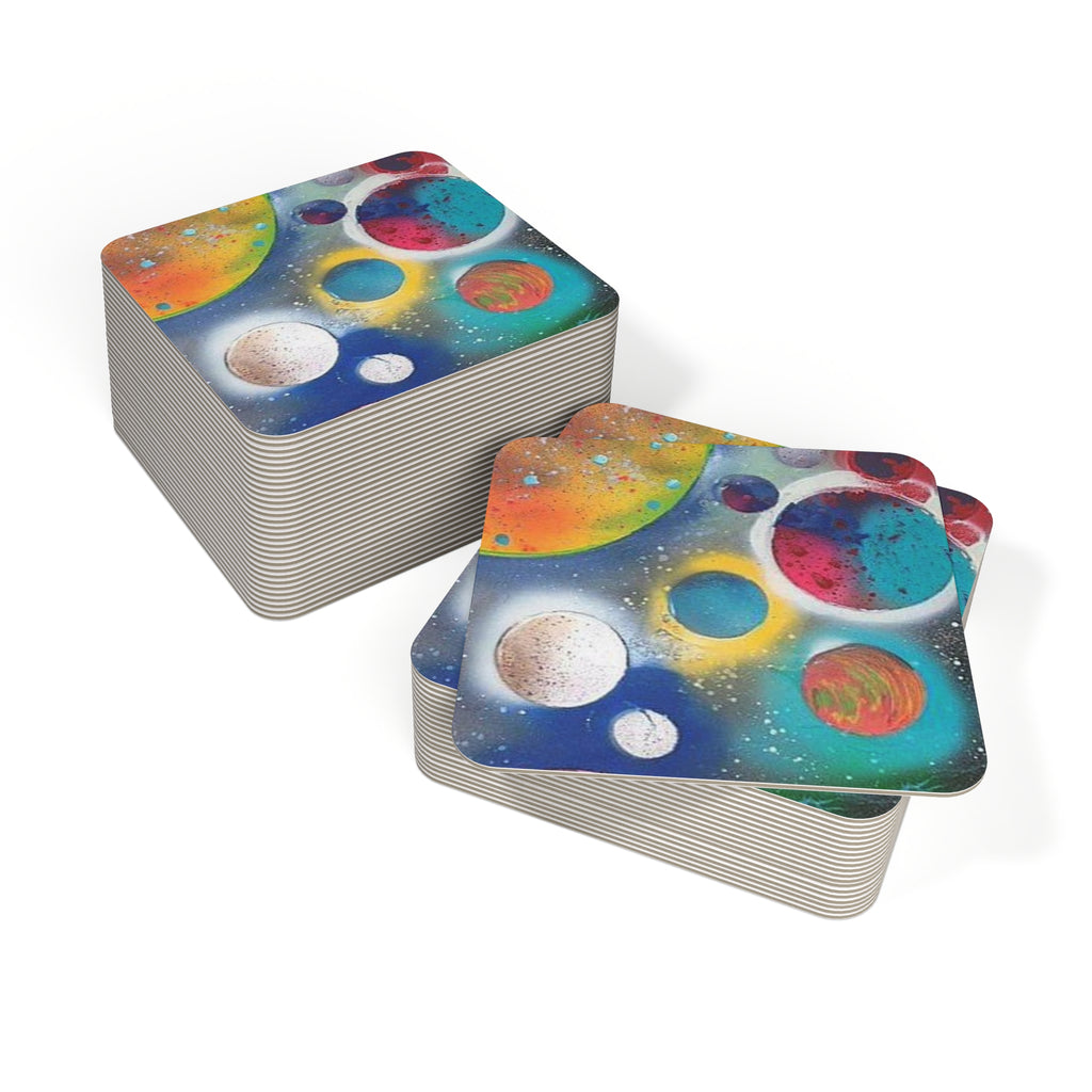 Galaxy Planets Drink Coasters Set (50/100 pcs)