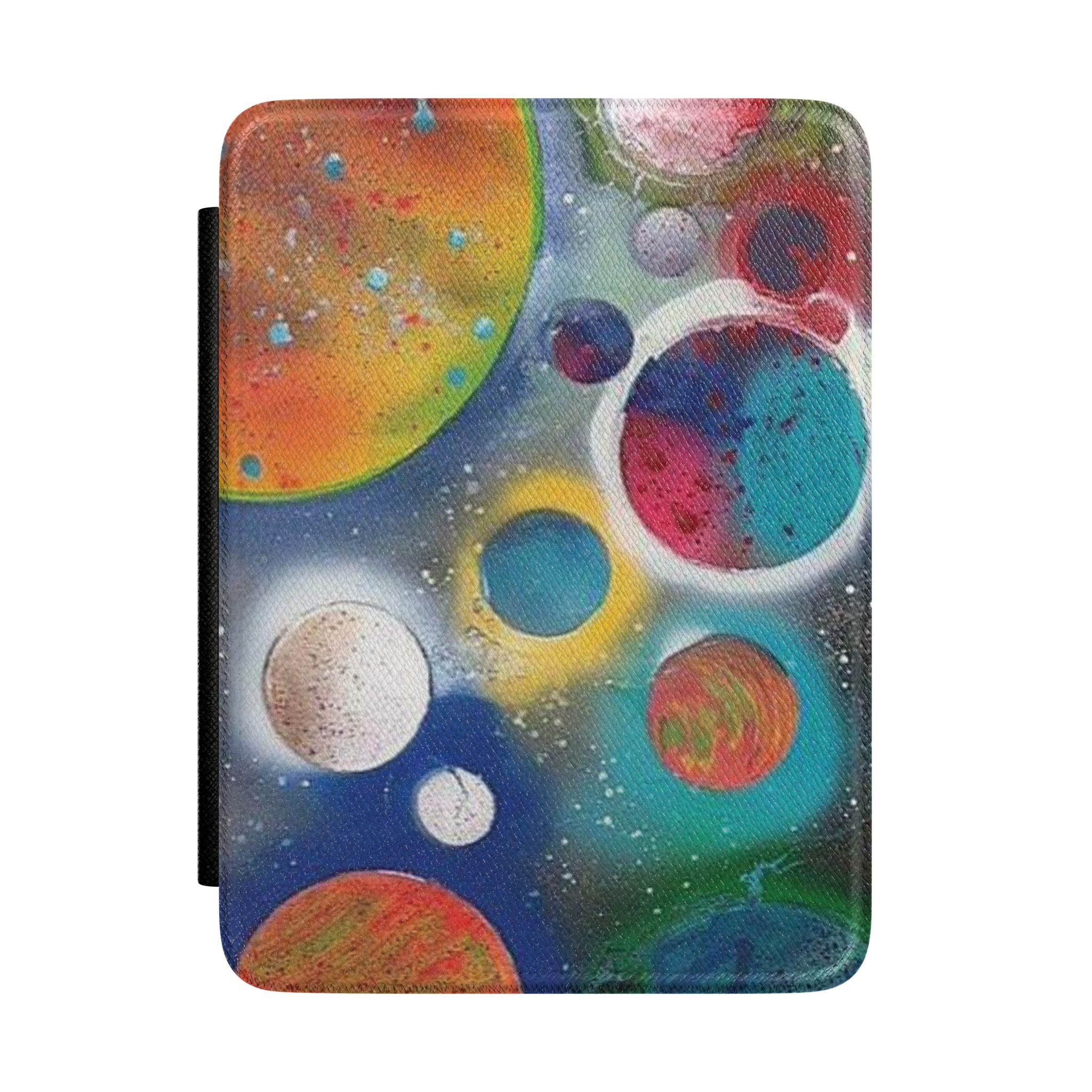 Galaxy Planets Kindle Case – Colorful Space Art E-Reader Cover