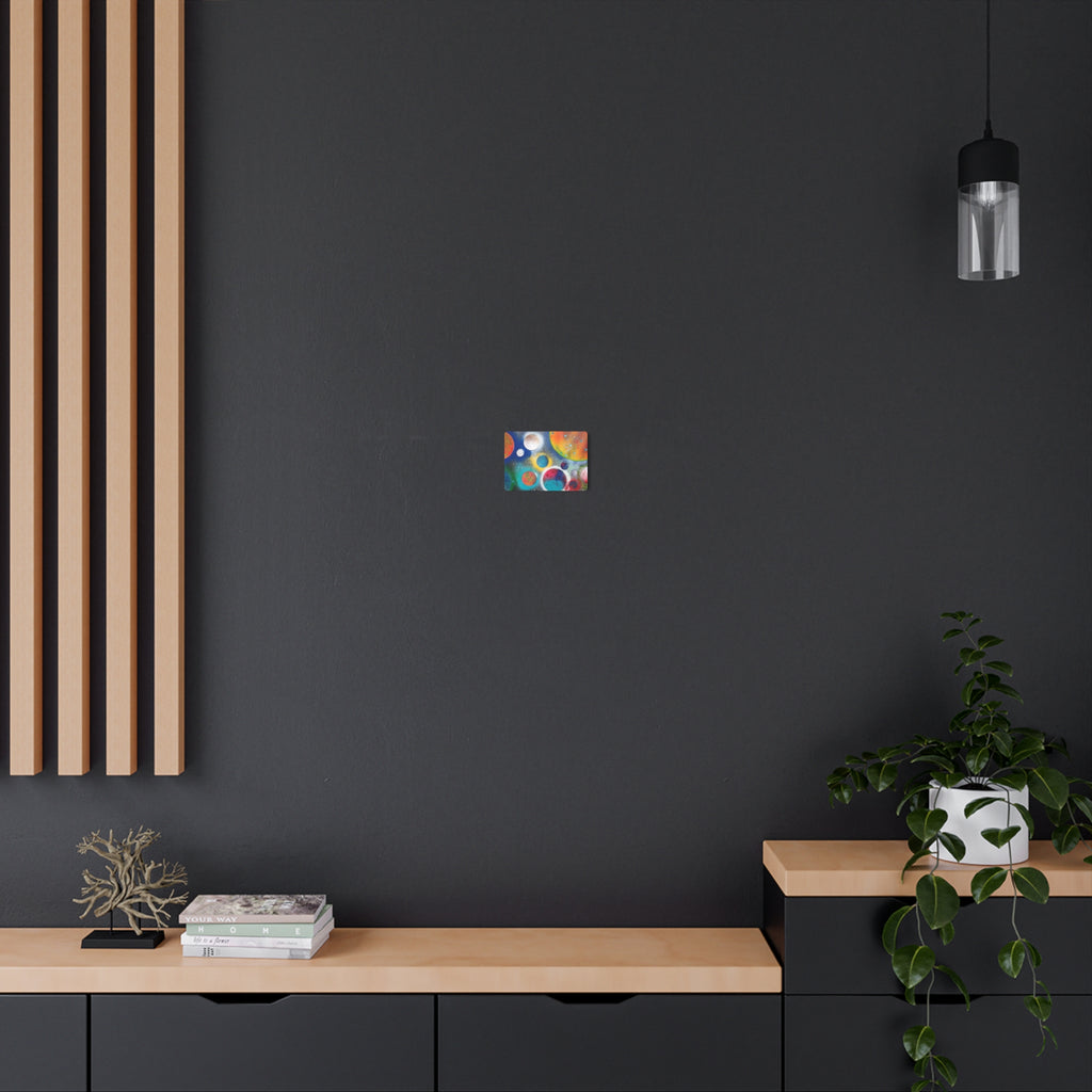 Galaxy Planets Metal Art Sign