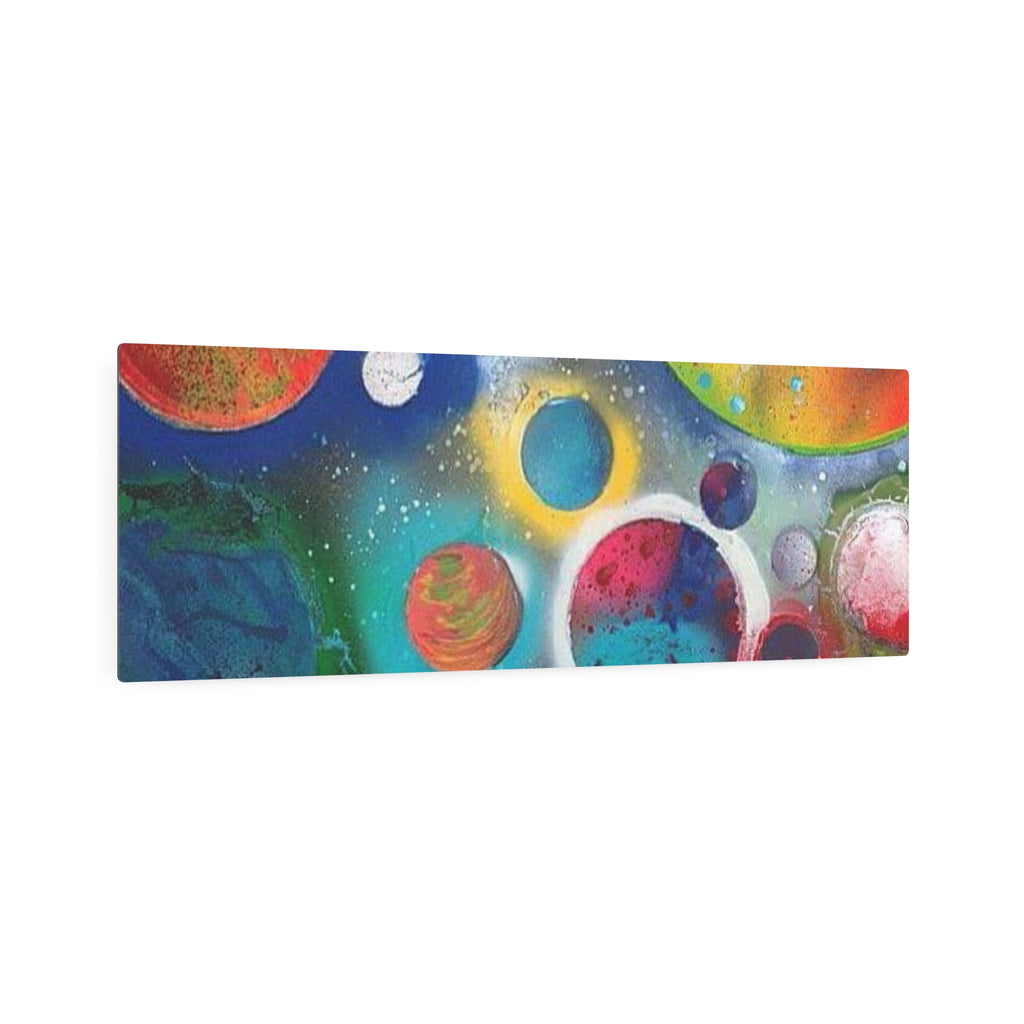 Galaxy Planets Metal Art Sign