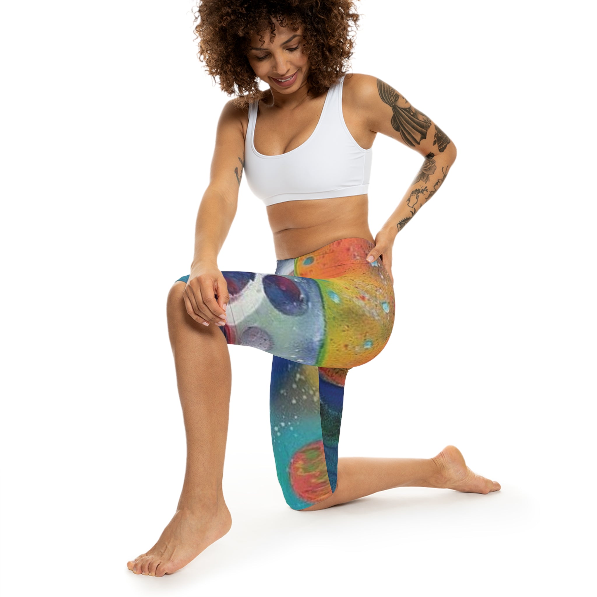 Galaxy Planets Capri Leggings