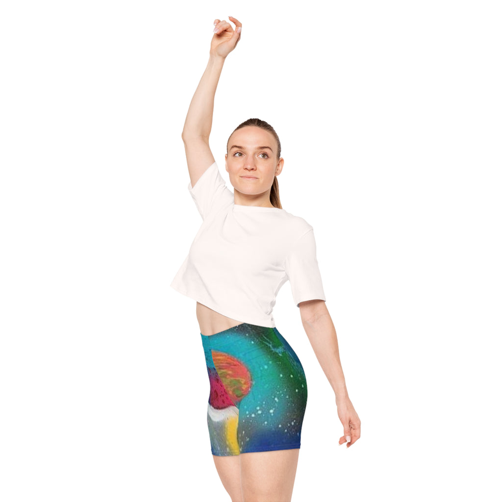 Galaxy Planets Women's Biker Shorts