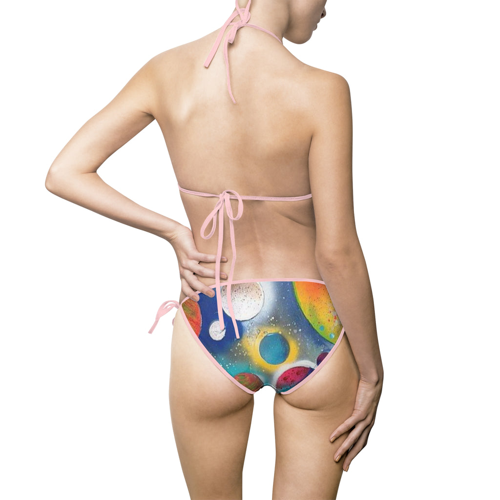Galaxy Planets Bikini Swimsuit Set