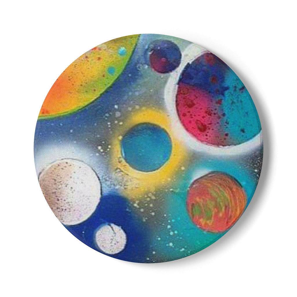 Galaxy Planets Ceramic Coaster