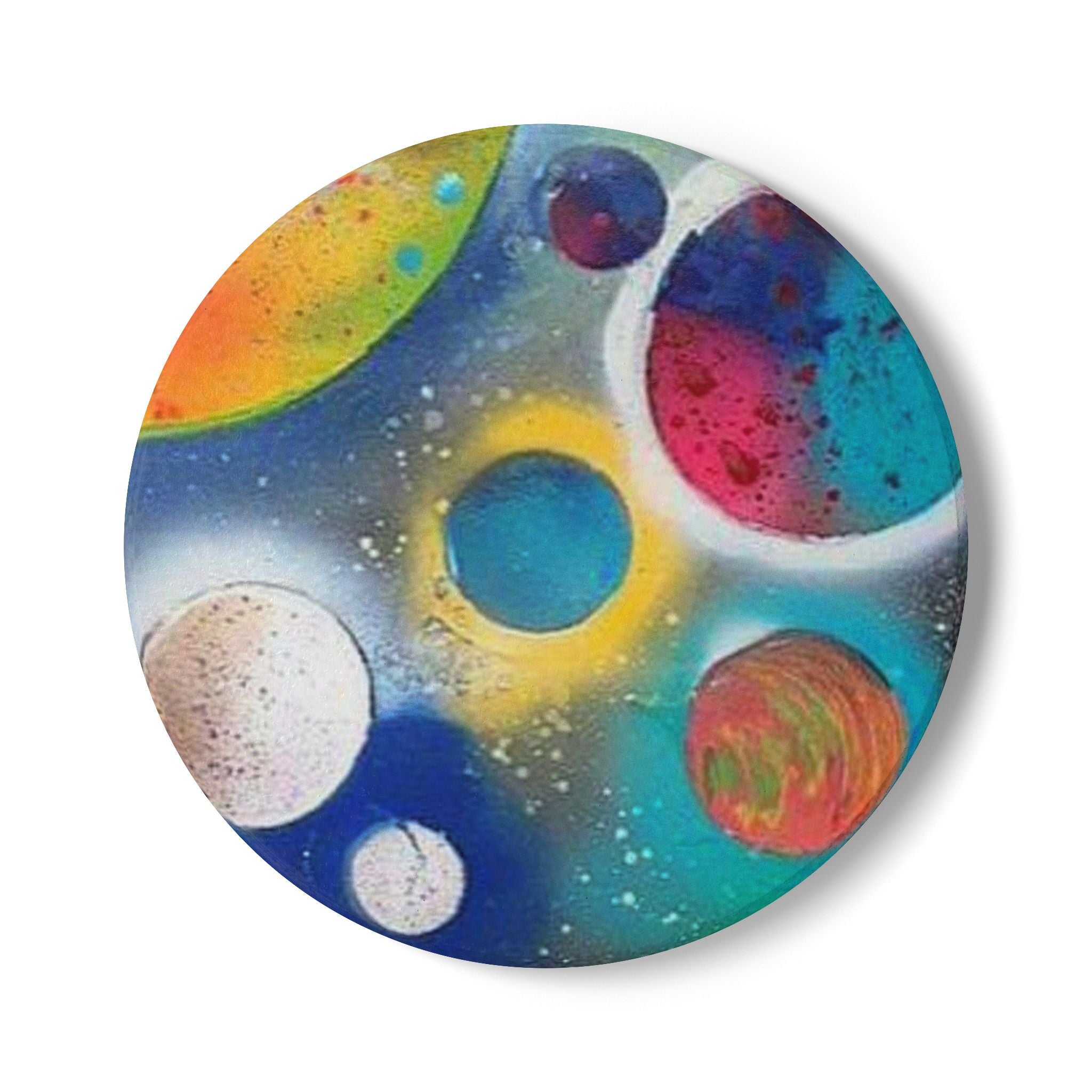 Galaxy Planets Ceramic Coaster