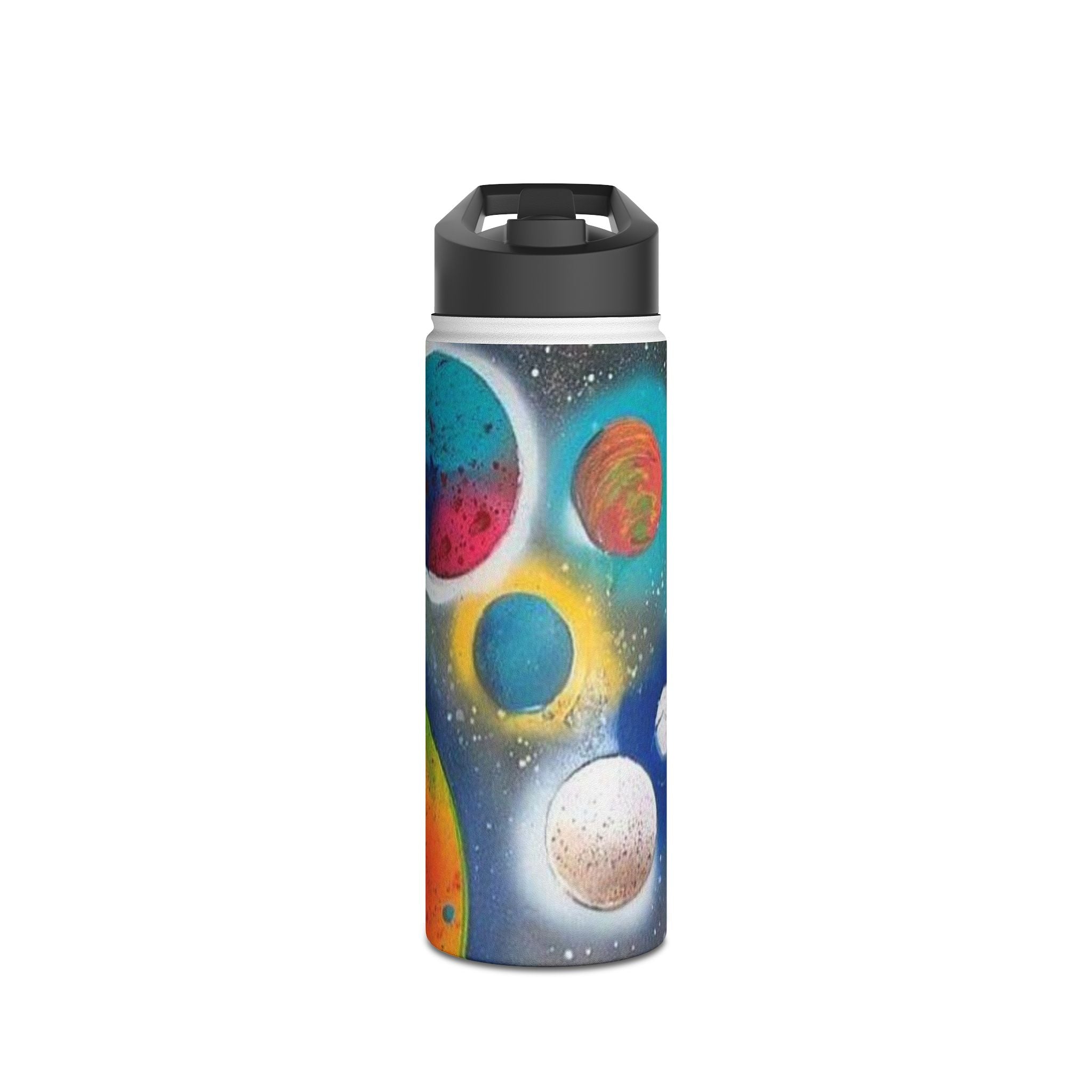 Galaxy Planets Stainless Steel Water Bottle