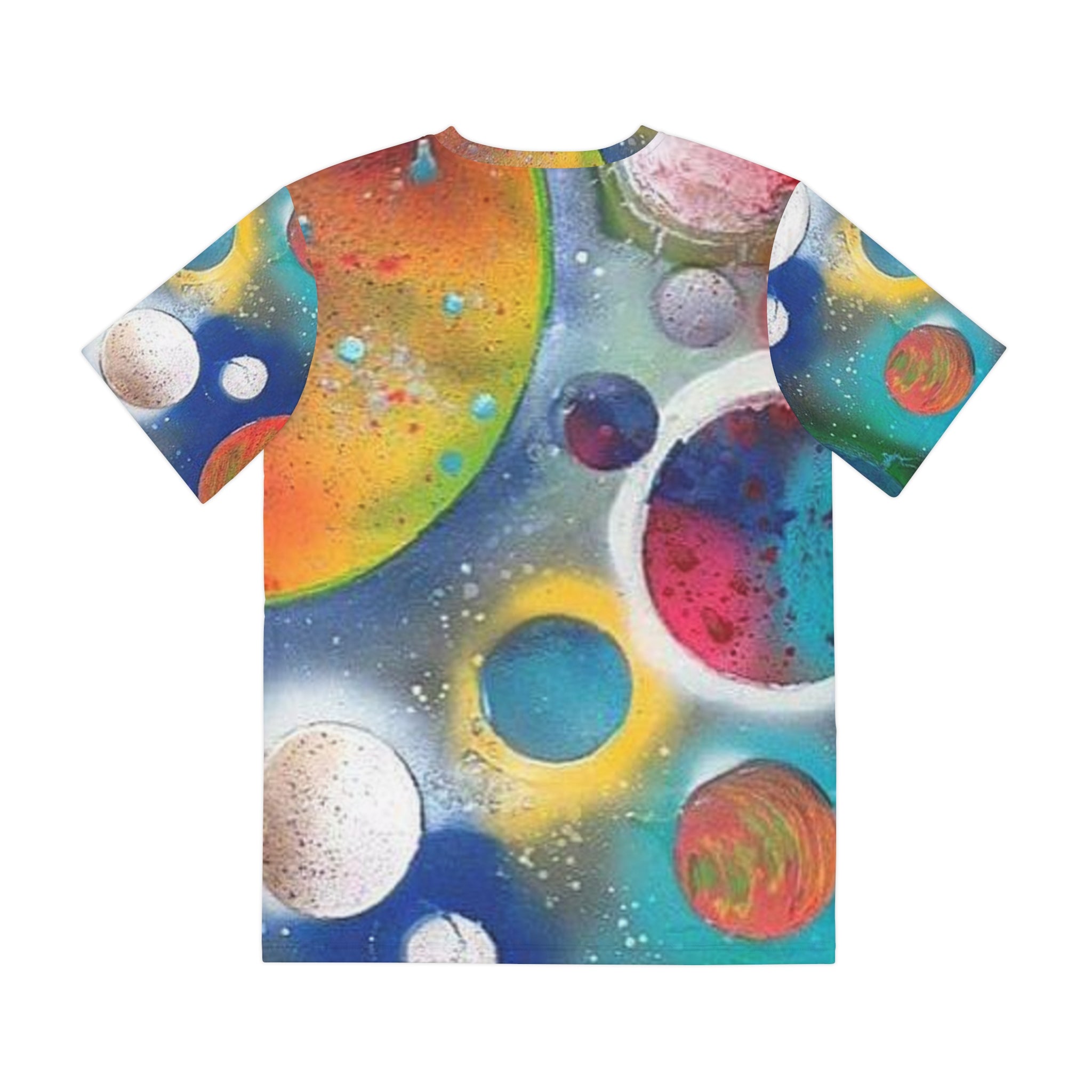 Galaxy Planets Print T-Shirt Men's