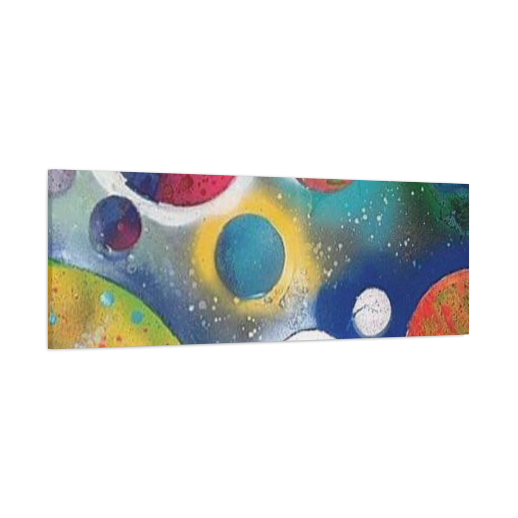 Galaxy Planets Art Print Matte Canvas
