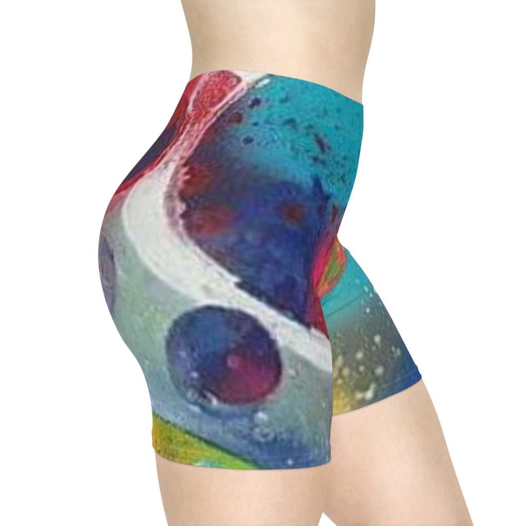Galaxy Planets Women's Biker Shorts