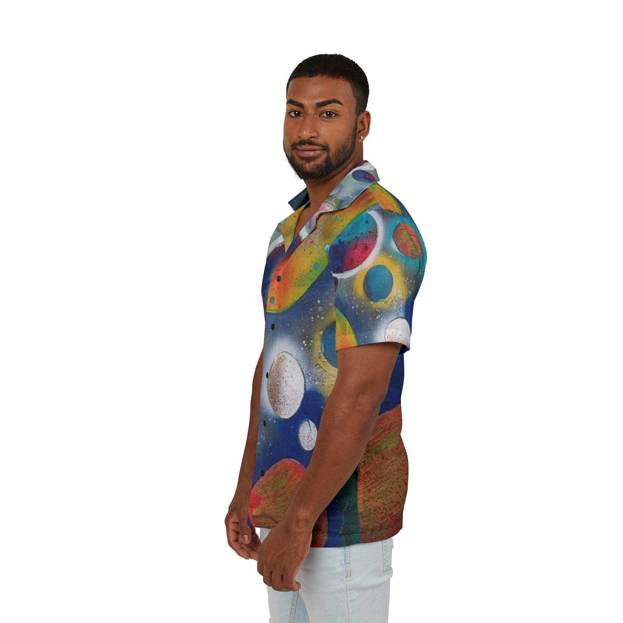 Galaxy Planets Paradise Hawaiian Shirt