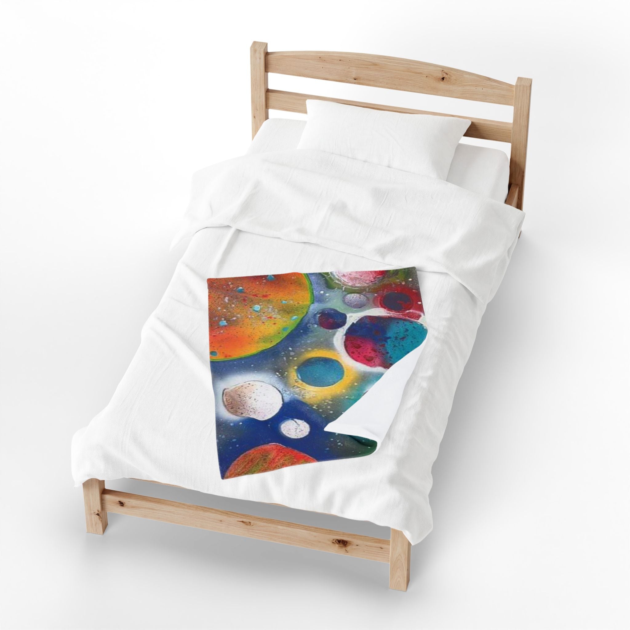 Galaxy Planets Plush Blanket