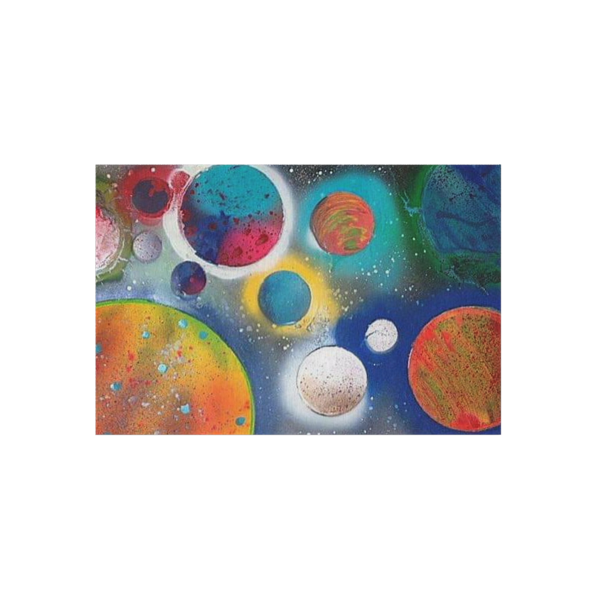 Galaxy Planets Outdoor Rug