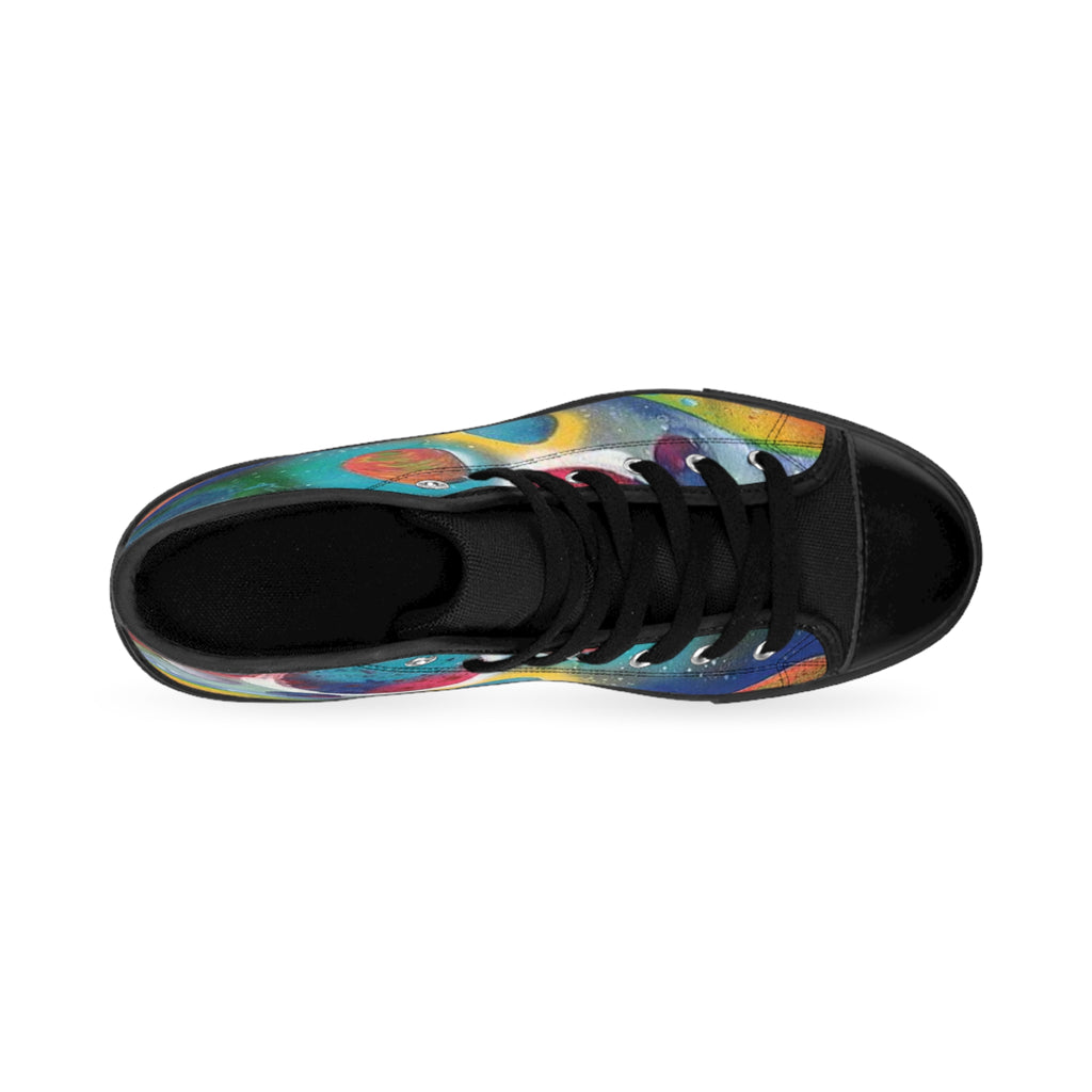 Galaxy Planets Women's High-Top Sneakers