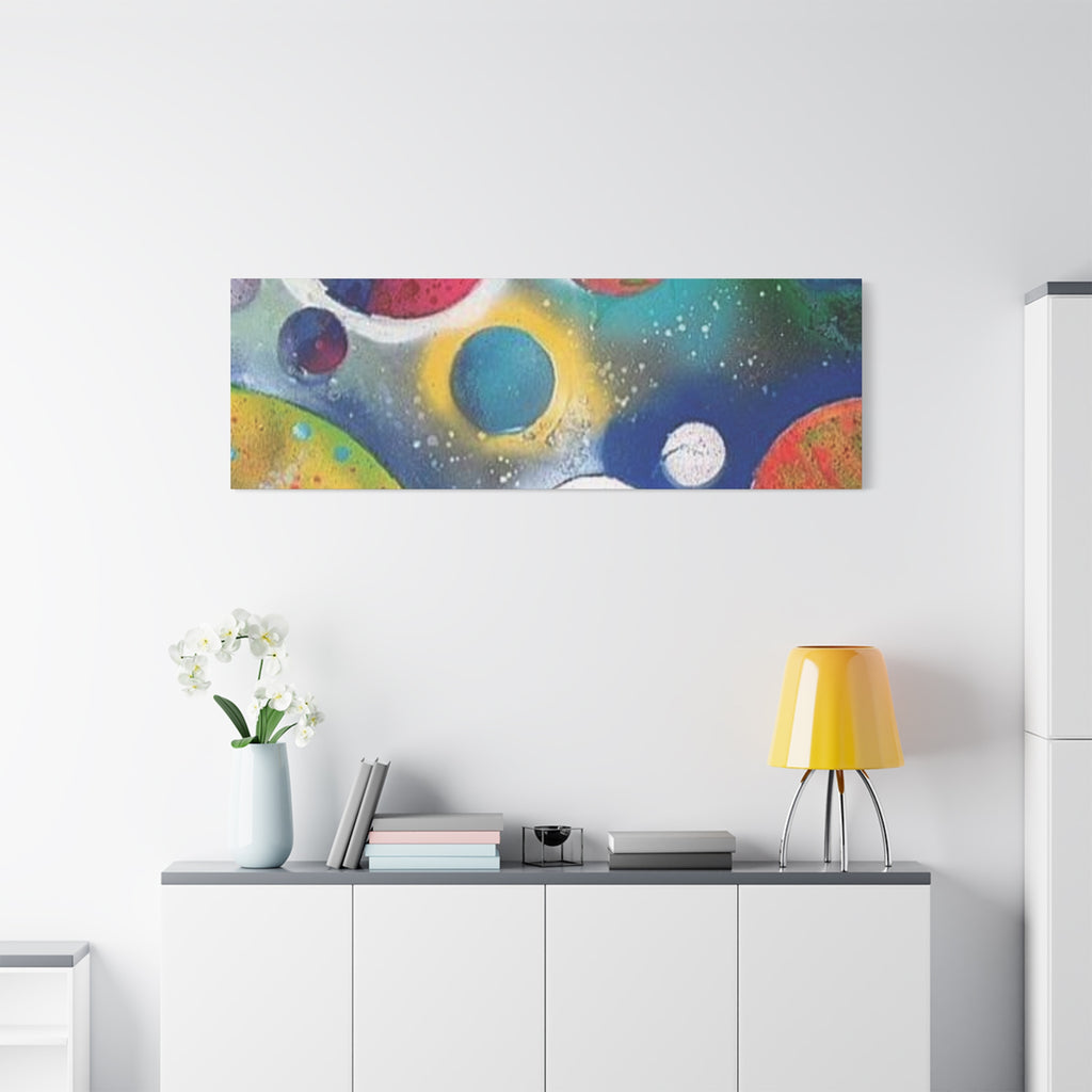 Galaxy Planets Art Print Matte Canvas