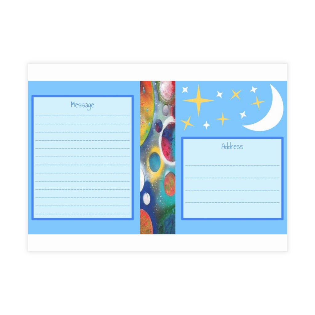 Galaxy Planets Print Postcard Bundles