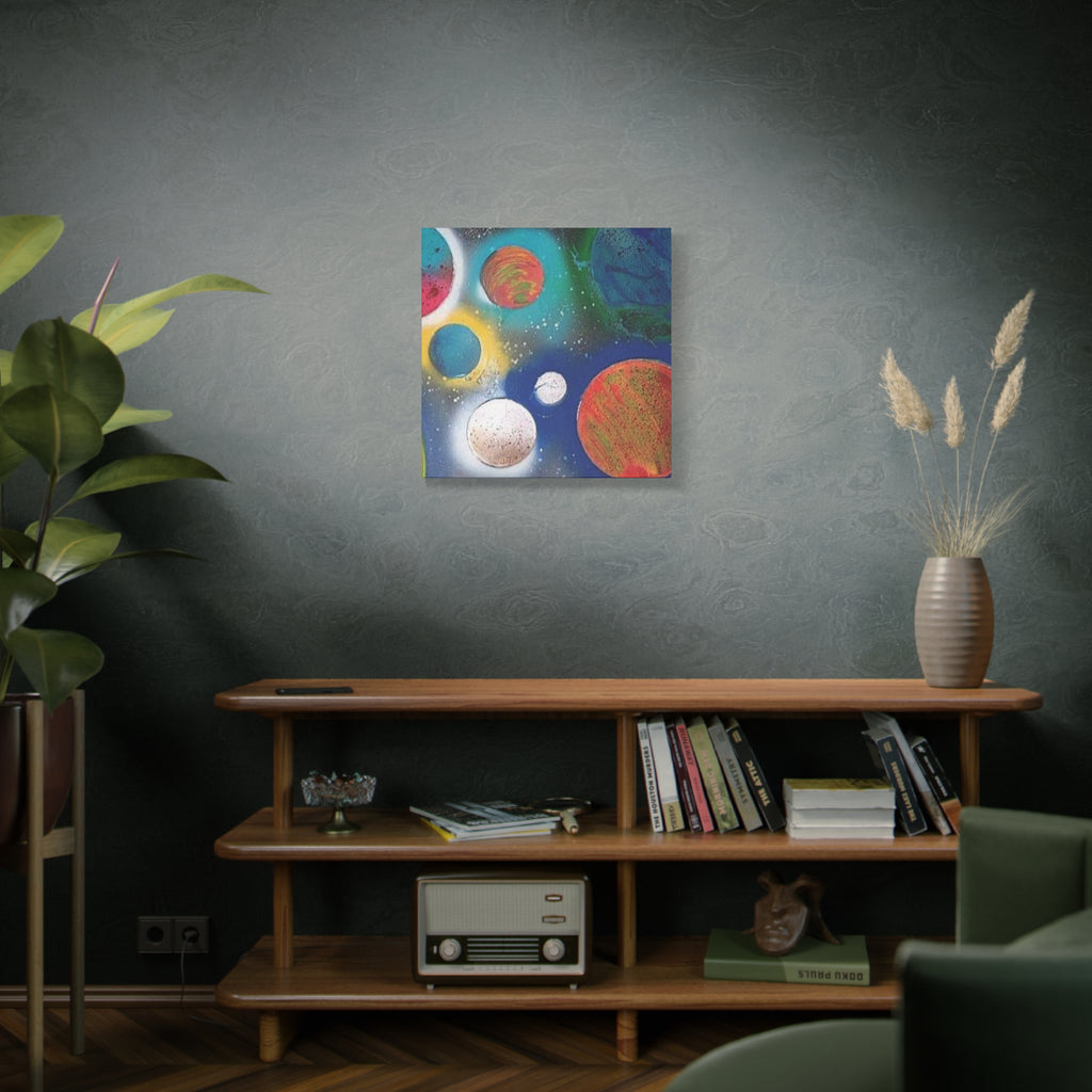 Galaxy Planets Art Print Matte Canvas