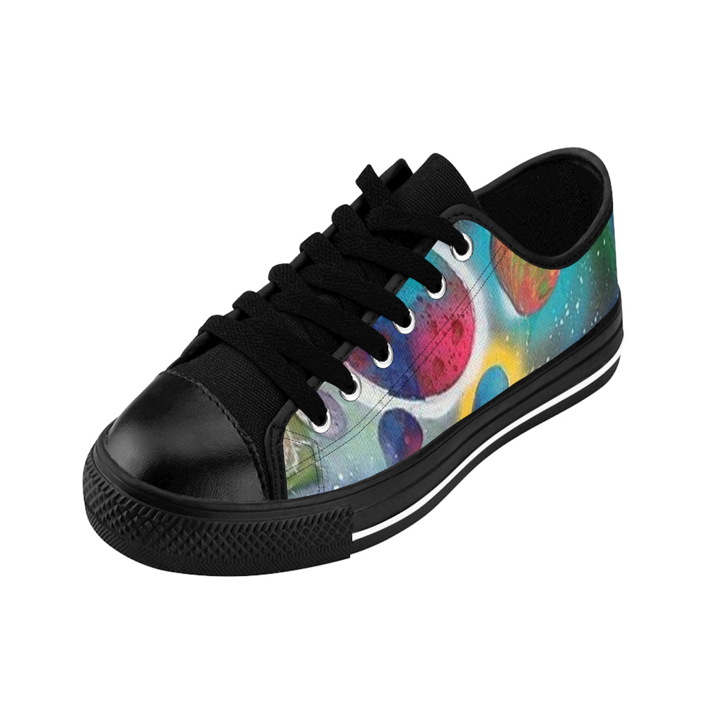 Galaxy Planets Men's Low-Top Sneakers