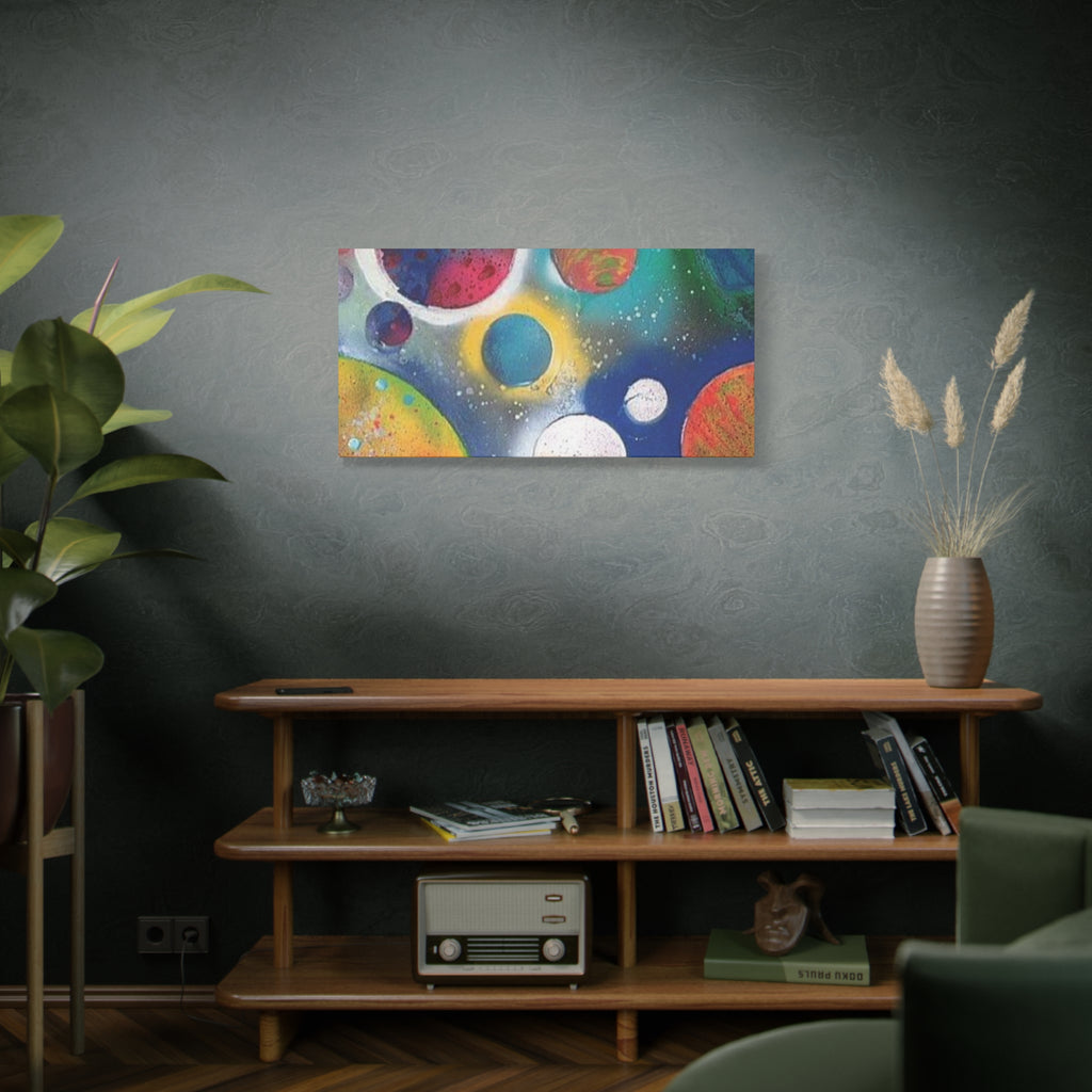 Galaxy Planets Art Print Matte Canvas