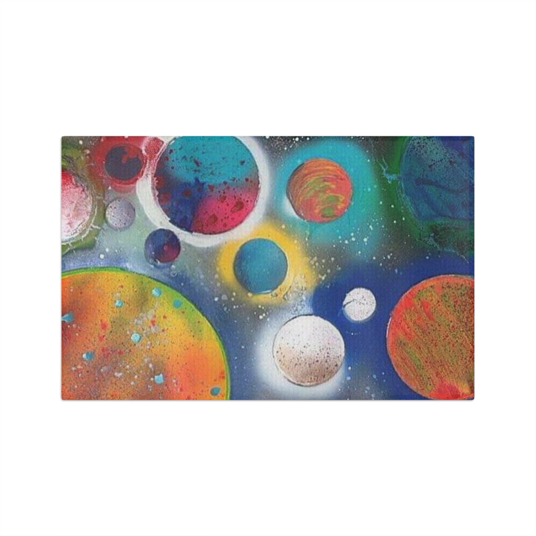Galaxy Planets Microfiber Tea Towel