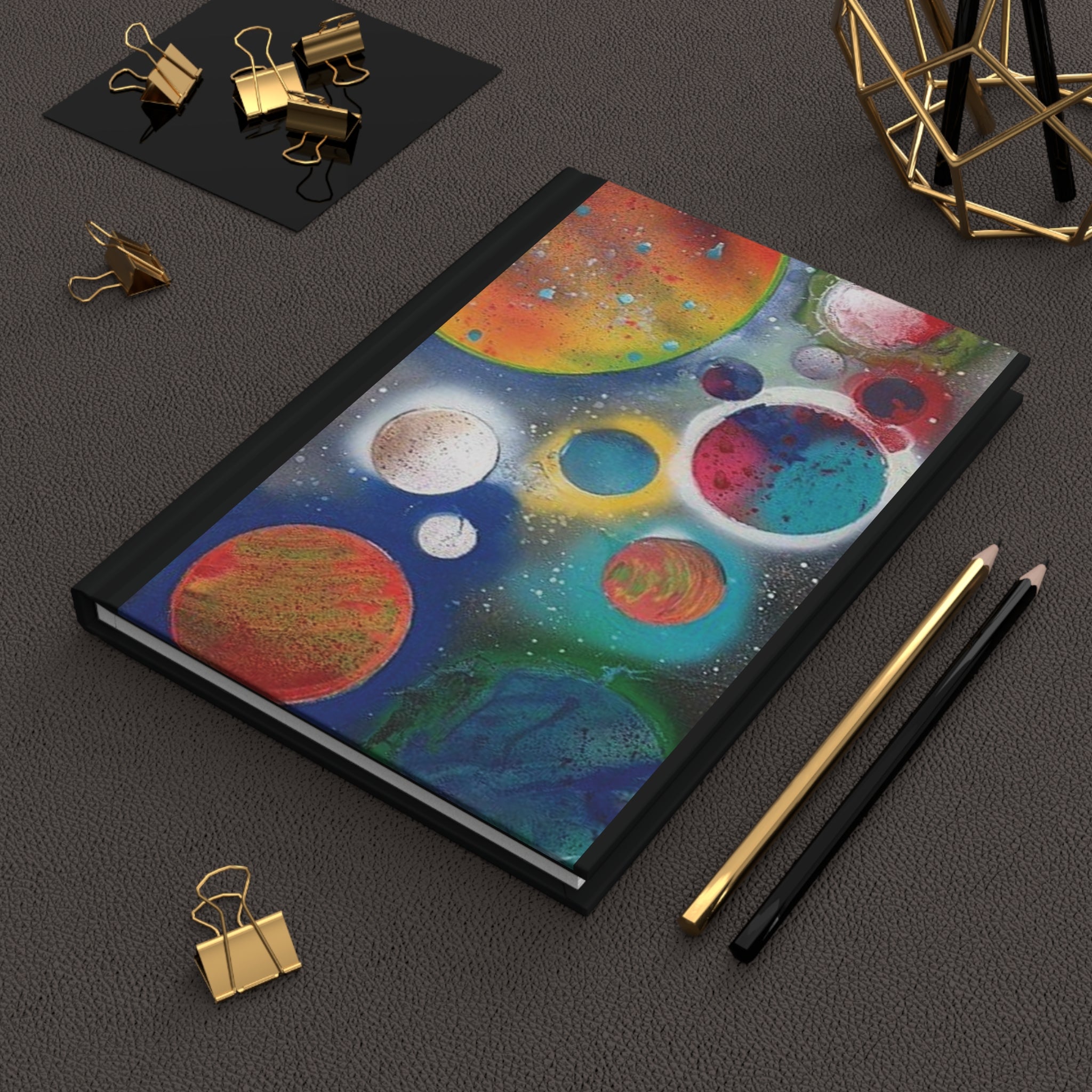Galaxy Planets Hardcover Journal