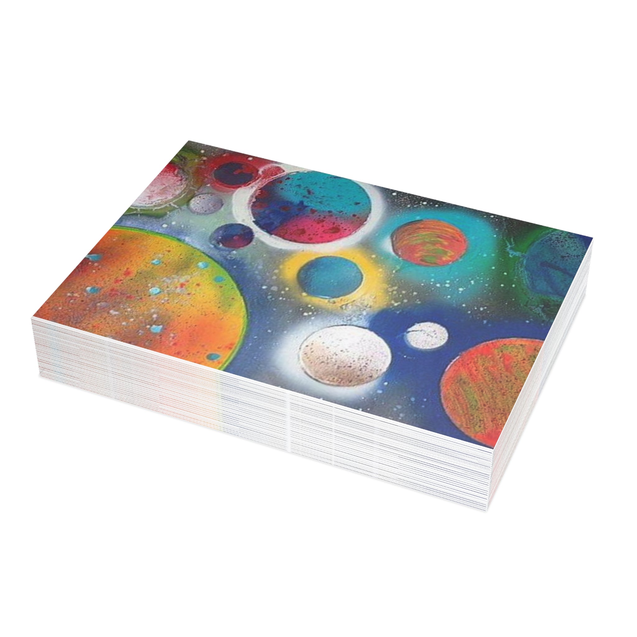 Galaxy Planets Print Postcard Bundles