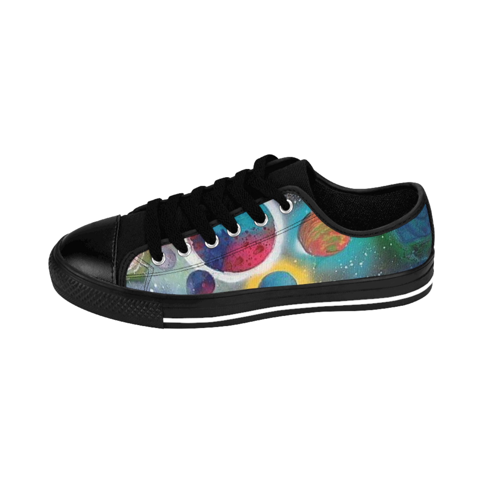 Galaxy Planets Women's Low-Top Sneakers