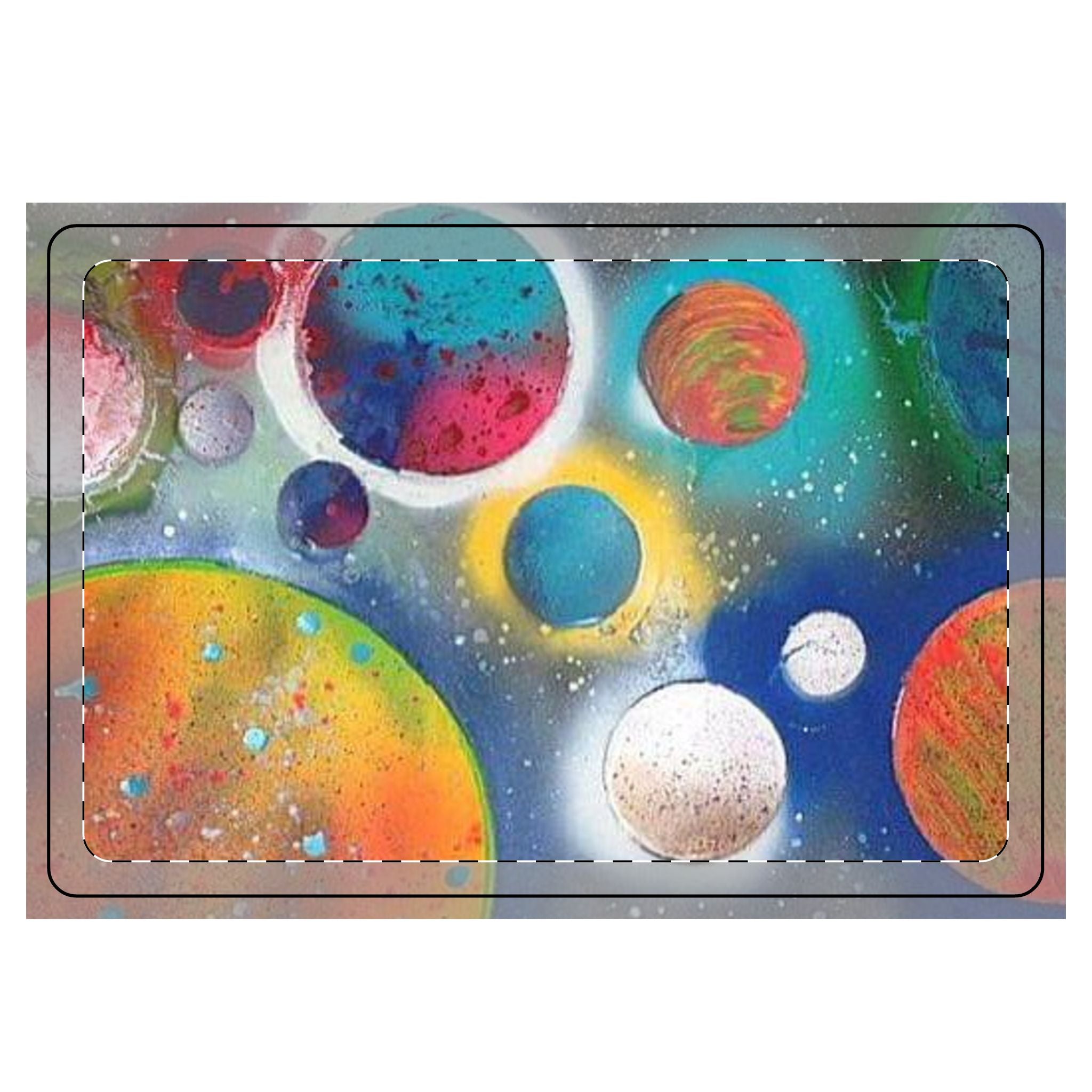 Galaxy Planets Microfiber Kitchen Dish Mat