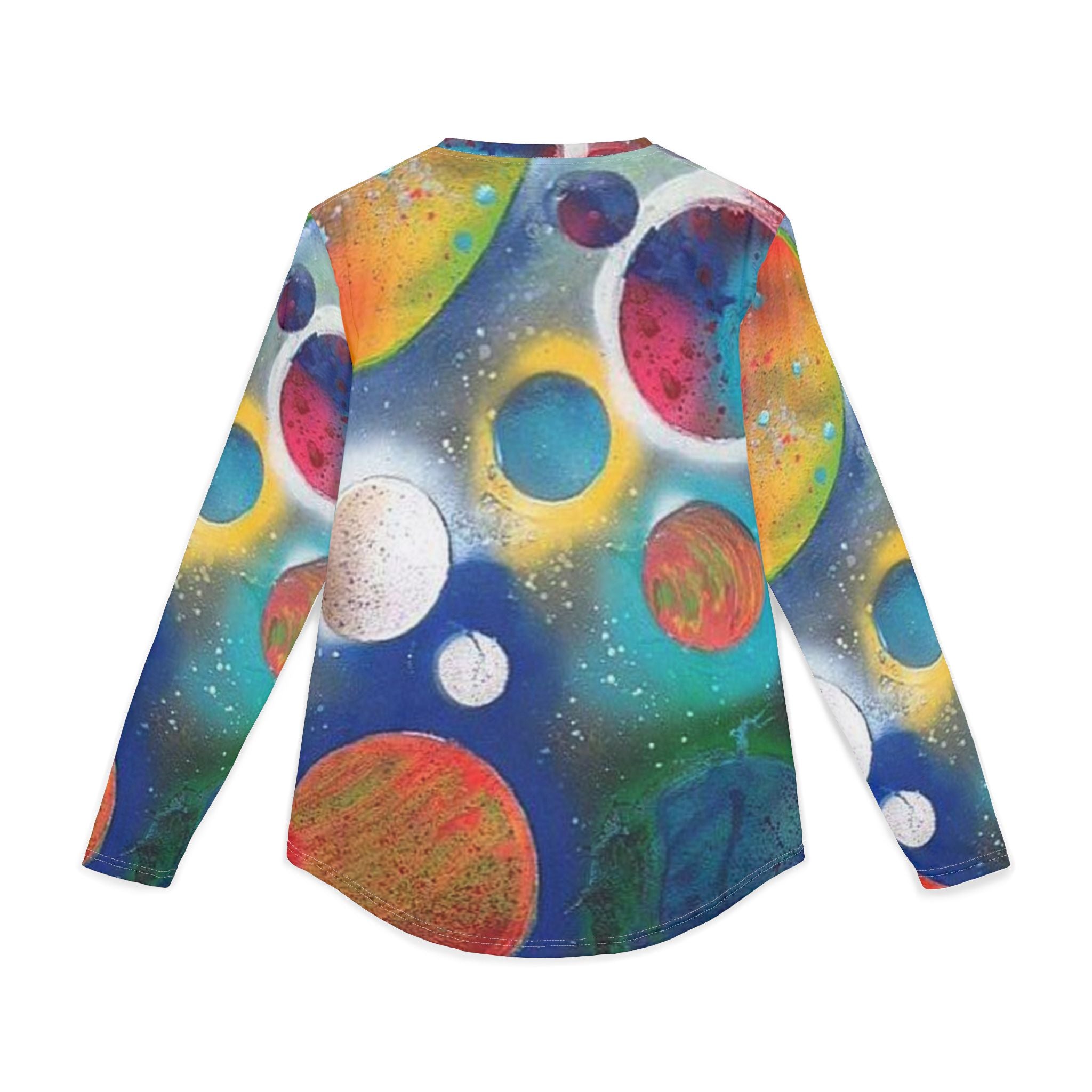Galaxy Planets Long Sleeve Men's UV Protection Shirt