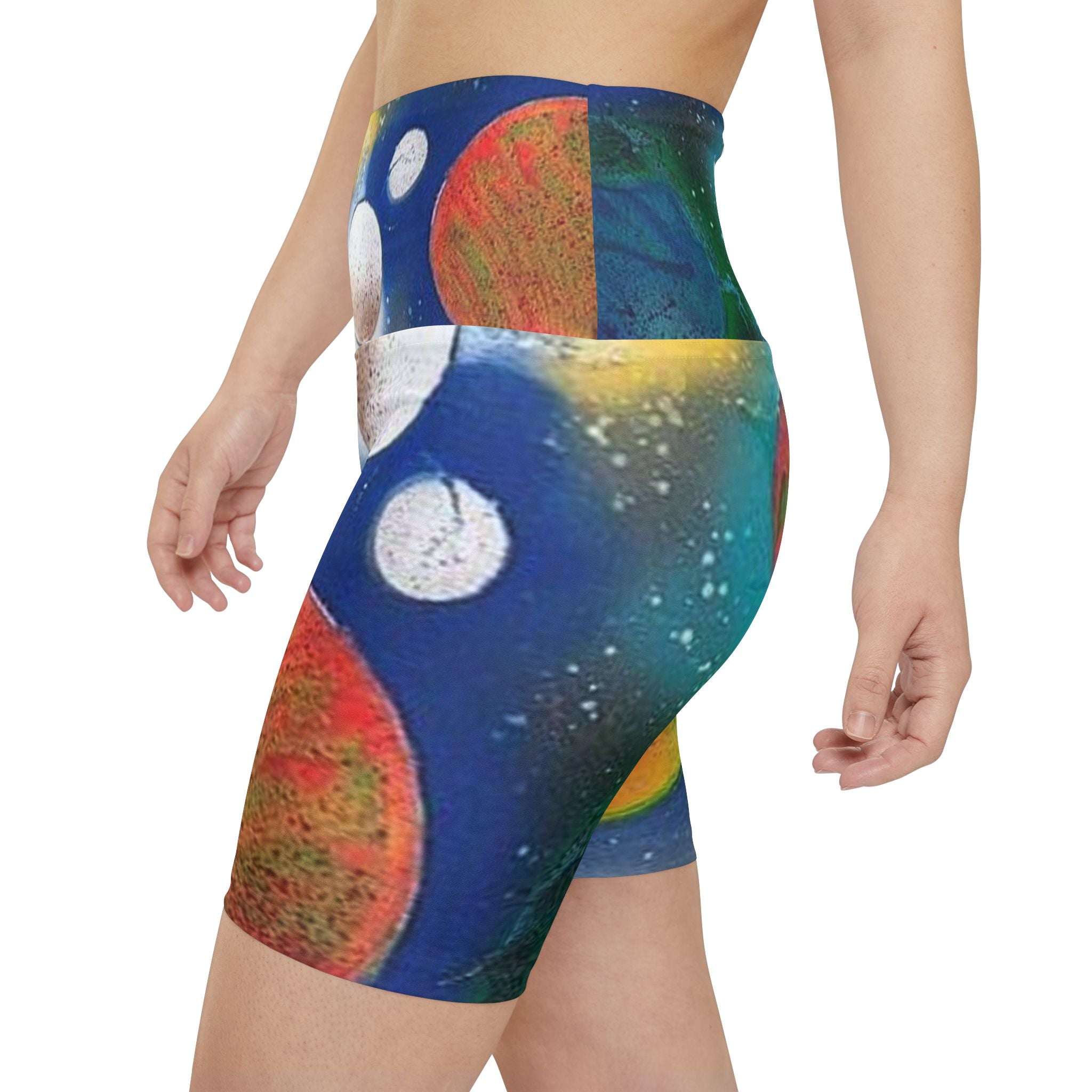 Galaxy Planets Women's Workout Shorts