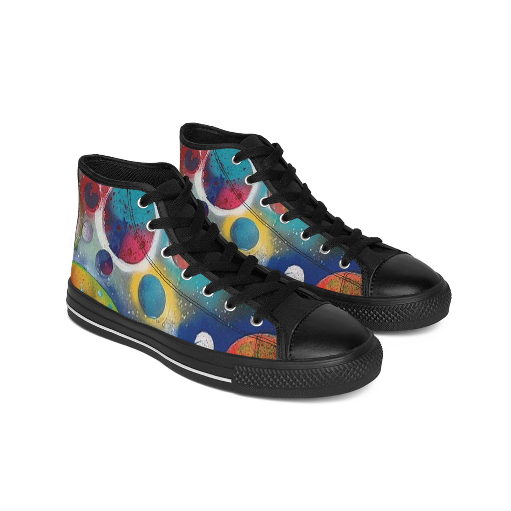 Galaxy Planets Women's High-Top Sneakers