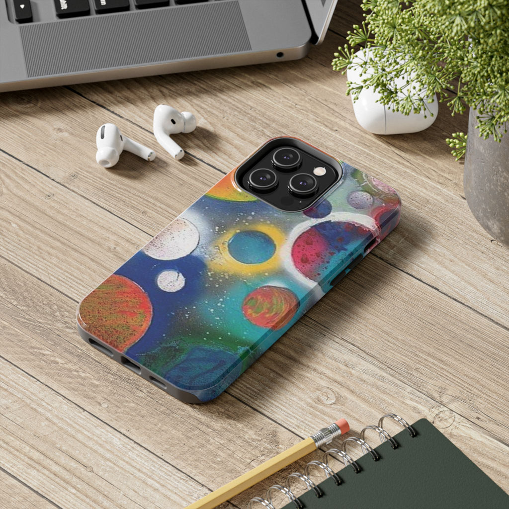 Galaxy Planets Themed Tough Phone Case (various phone options)
