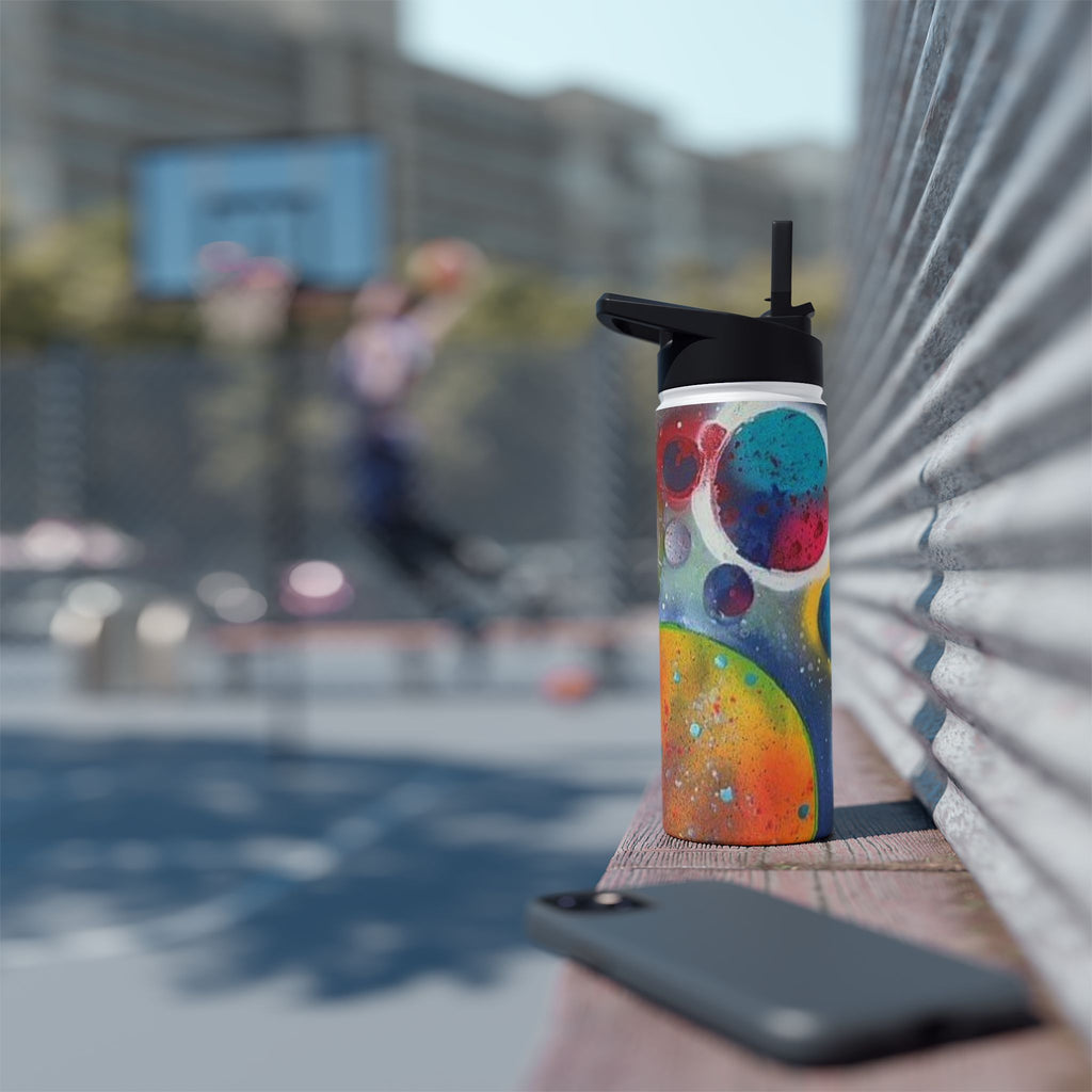 Galaxy Planets Stainless Steel Water Bottle