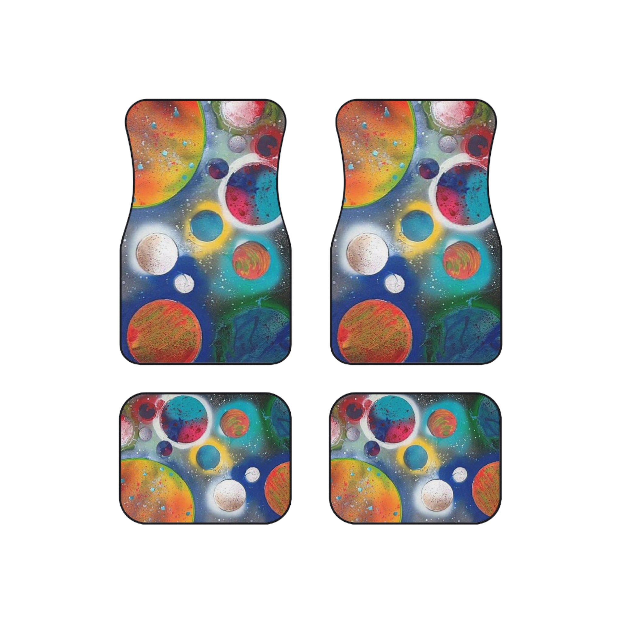 Galaxy Planets Car Floor Mats (Set of 4)