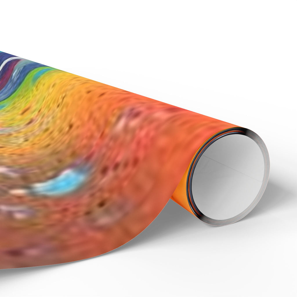 Galaxy Planets Print Wrapping Paper