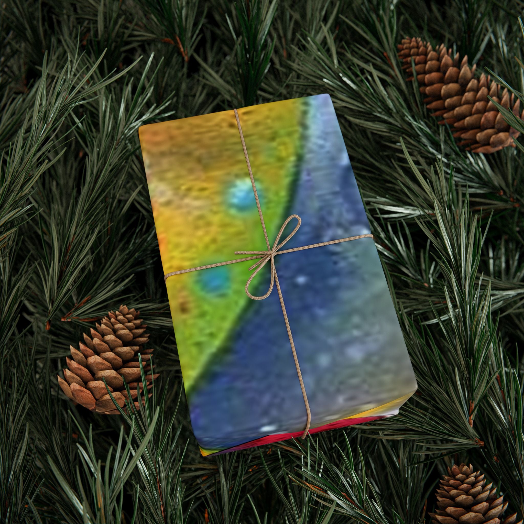 Galaxy Planets Print Wrapping Paper