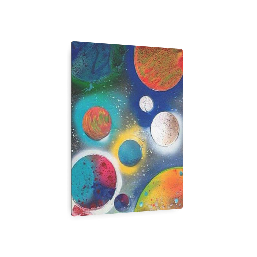 Galaxy Planets Metal Art Sign